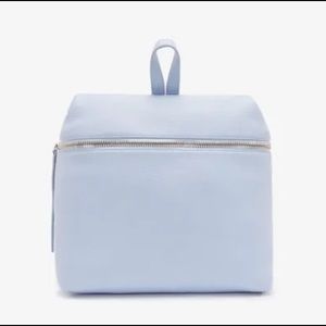 KARA blue leather backpack